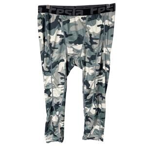 Tesla Camo Compression Training Cool Dry Workout Bottoms 3XL